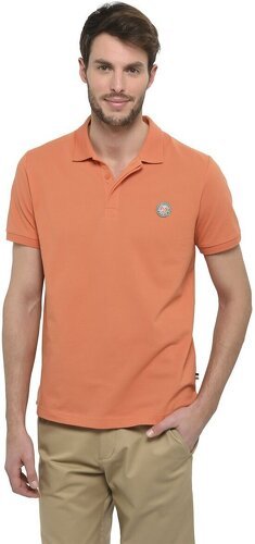 ROLAND-GARROS-Polo piqué manches courtes Roland-Garros homme - terre battue-0