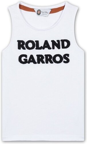 ROLAND-GARROS-Débardeur Col Rond Broderie Bouclette Roland Garros-0