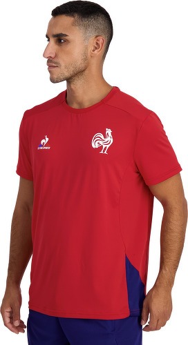 LE COQ SPORTIF-T-Shirt Entrainement Rouge XV de France 2023/2024-image-1