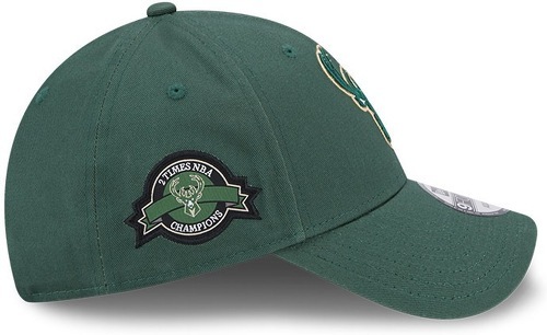 NEW ERA-New Era 9Forty Strapback Cap - SIDE PATCH Milwaukee Bucks-4