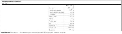 PURASANA-Poudre de Baobab (200g)| Autres super aliments|PURASANA-1