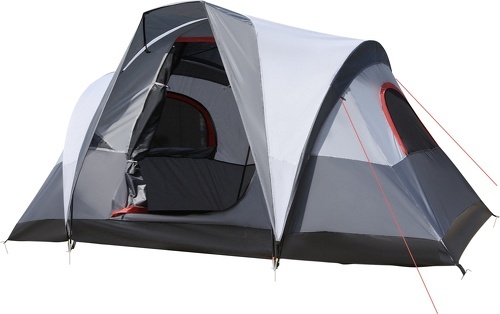 Outsunny-Tente De Camping 2 3 Personnes Fenêtres À Mailles Double Couche Sac De Transport Dim. 355L X 190L X 170H Cm Polyester-3