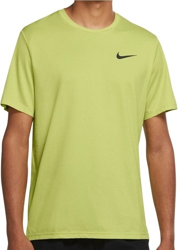 NIKE-T-shirt de Running Jaune Fluo Homme Nike Dry Top-2