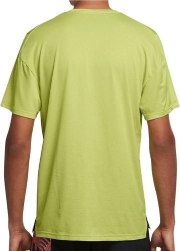 NIKE-T-shirt de Running Jaune Fluo Homme Nike Dry Top-3