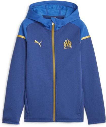 PUMA-Veste à capuche Casuals Olympique de Marseille Enfant et Adolescent-0