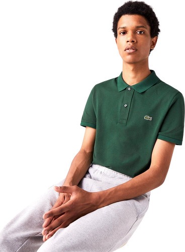 LACOSTE-Lacoste Men's Slim Fit Polo Green-1