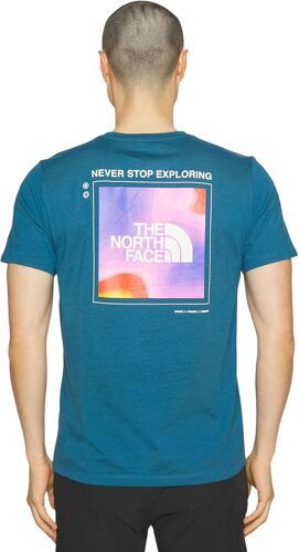 THE NORTH FACE-T Shirt Foundation Graphic Blue Coral-3