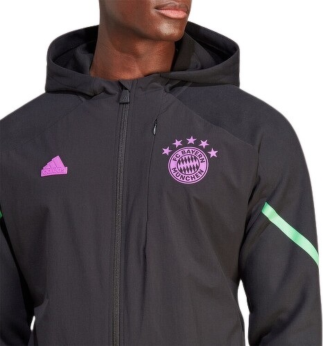 adidas Performance-Veste à capuche entièrement zippée FC Bayern Designed For Gameday-2