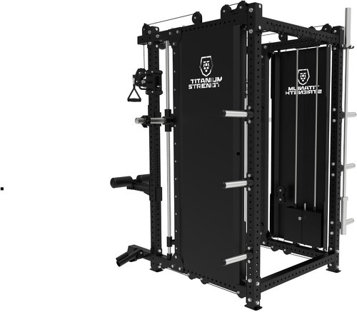 Titanium Strength-Titanium Strength Elite Series Smith Machine Multifonctionnelle B500 PRO - Machine Smith Commerciale à Double Poulie + Rack-3