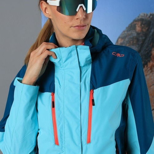 Cmp-Veste imperméable à capuche zippé femme CMP-3