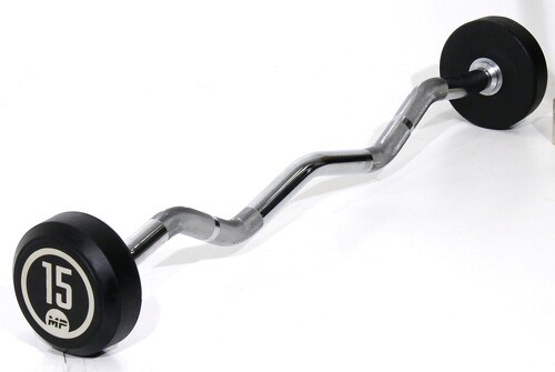 Muscle Power-Barre curl - 15 kg-0