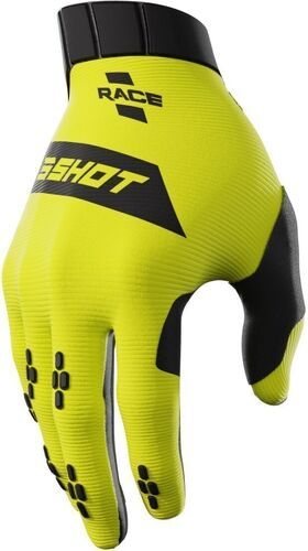 Shot Race Gear-Gants Shot Race Neon Yellow Adulte-0