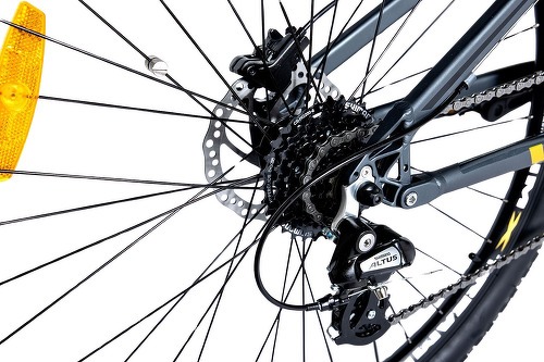 MOMABIKES-VTT Electrique VAE, EMTB-27.5" PRO Moteur Central, Full Suspension, SHIMANO ALTUS 8 Vitesses & Freins a disque Hydraulique Batterie Intégrée Ion Lithium 48V 13Ah-1