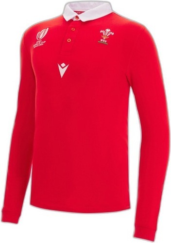 MACRON-Maillot D'Entraînement Manches Longues Pays De Galles Rugby Xv Merch Ca Lf Rwc-0