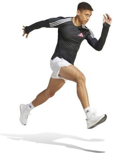 adidas Performance-T-shirt à manches longues de running Adizero Promo-4