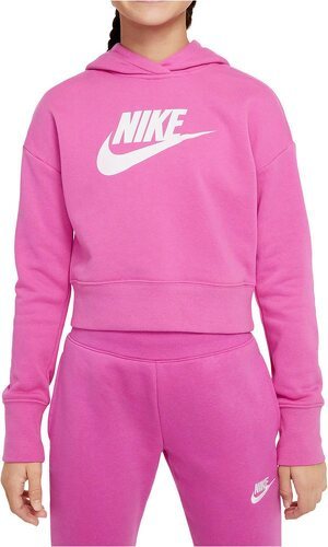 NIKE-G NSW CLUB FT CROP HOODIE HBR-3