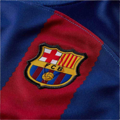 NIKE-FC Barcelona 2023/24 Domicile Enfant Nike Dri- FIT Trois Pièces Kit-2