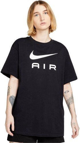 NIKE-T-shirt femme Nike "Nike Air" noir/blanc-0