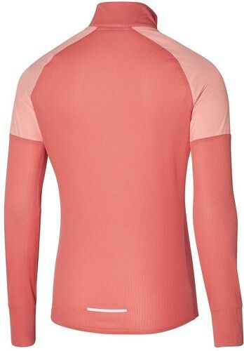 MIZUNO-Mizuno Hybrid Manches Longues Tee Lantana Et Apricot Seconde Couche Chaude-1