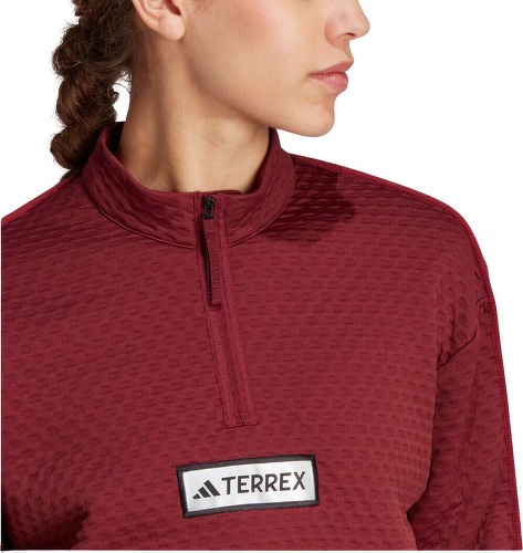 adidas Performance-Veste à demi-zip en molleton Terrex Utilitas-2