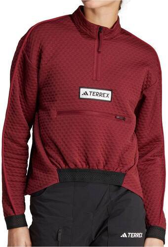 adidas Performance-Veste à demi-zip en molleton Terrex Utilitas-4