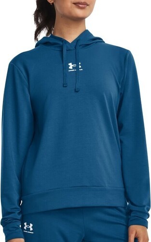 UNDER ARMOUR-Rival Terry Hoodie-BLU-image-1
