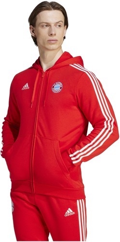 adidas Performance-Veste à capuche entièrement zippée FC Bayern DNA-4