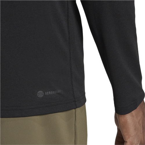 adidas Performance-T-shirt training à manches longues et zip 1/4 Train Essentials Seasonal-4