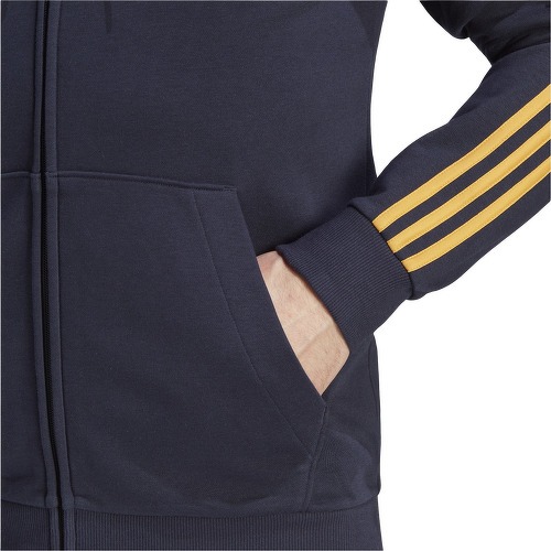adidas Performance-Veste à capuche entièrement zippée Real Madrid DNA-3