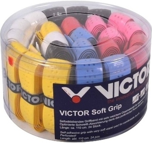 Victor-Lot de 24 grips de badminton Victor Soft-1