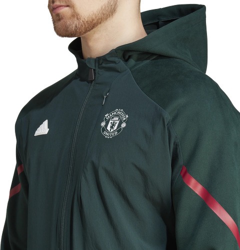 adidas Performance-Veste à capuche entièrement zippée Manchester United Designed for Gameday-2