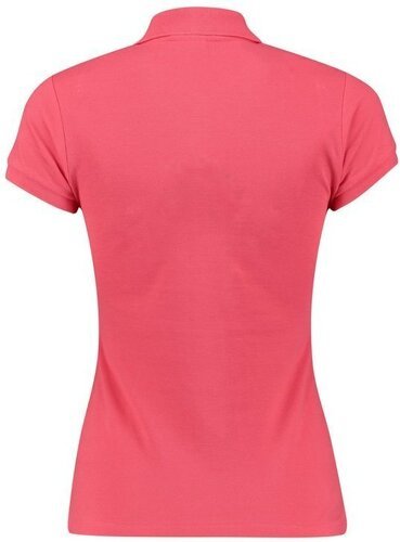 ROLAND-GARROS-Polo manches courtes logo tricolore femme - framboise-2
