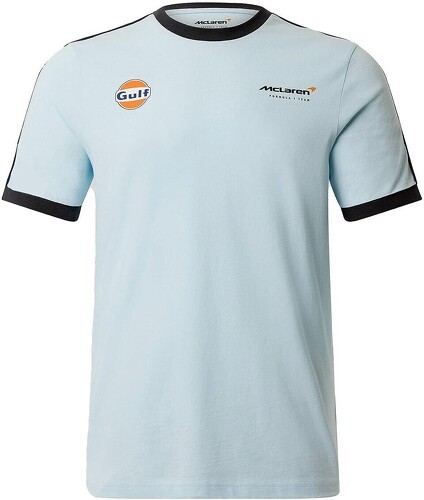 MCLAREN RACING-T-shirt McLaren F1 Team Gulf Edition speciale Gulf Ringer Taper Formule 1 Racing-image-1