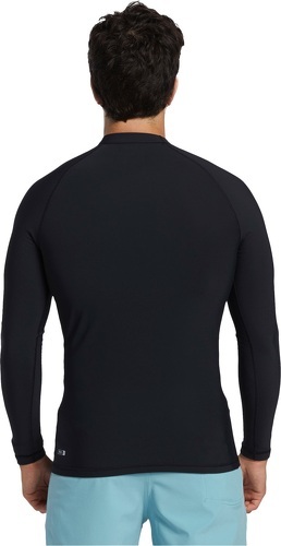 QUIKSILVER-Quiksilver Mens Heater Long Sleeve Rash Vest - Black-1