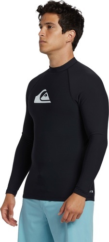 QUIKSILVER-Quiksilver Mens Heater Long Sleeve Rash Vest - Black-2