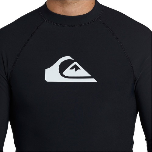 QUIKSILVER-Quiksilver Mens Heater Long Sleeve Rash Vest - Black-3