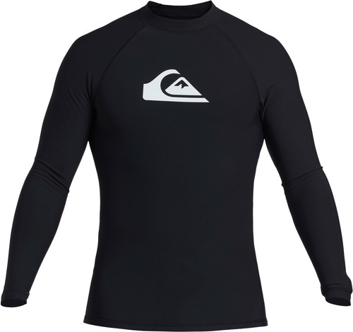 QUIKSILVER-Quiksilver Mens Heater Long Sleeve Rash Vest - Black-4