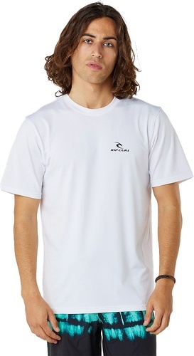 RIP CURL-Rip Curl Mens Search Series Short Sleeve UV Tee Shirt - Wh-image-1
