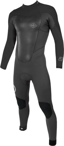 Soöruz Surfwear-Combinaison FIGHTER 4/3mm - OYSTERPRENE Back-zip-3