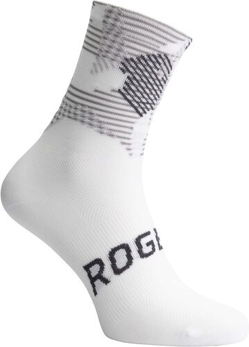 Rogelli-Chaussettes Velo Camo - Homme - Blanc/Gris-image-1