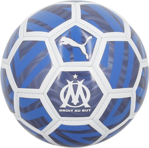 PUMA Olympique Marseille Ballon de Foot Taille 5 2023-2024 Blanc