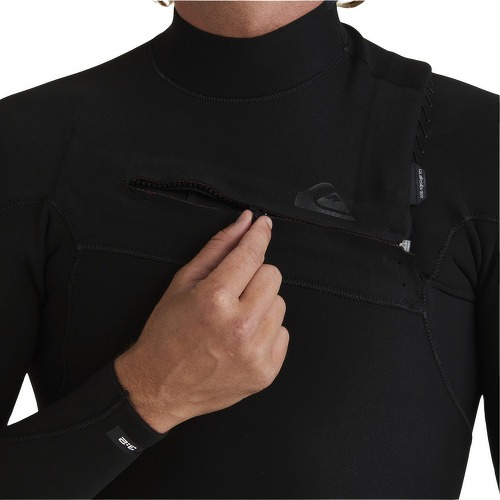 QUIKSILVER-Quiksilver Hommes Highline 4/3mm GBS Chest Zip Combinaison Néoprè-3