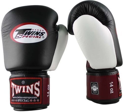 TWINS-Gants de boxe Twins - Rouge/Noir/Blanc-2