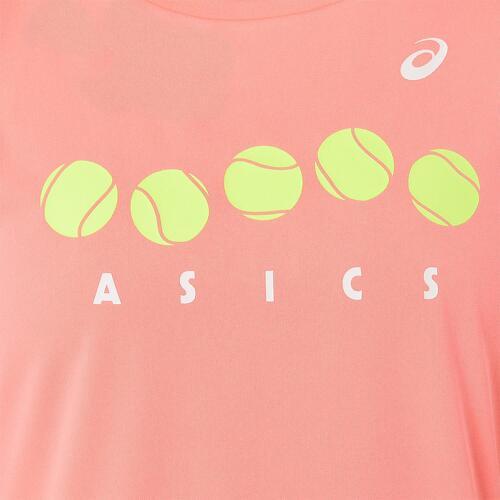 ASICS-T-shirt de tennis fille Asics Graphic-4