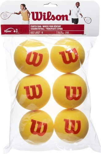 WILSON-Lot de 6 balles de tennis en mousse Wilson Starter Tour-image-1