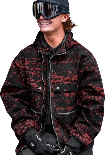 VOLCOM-Veste Dustbox Maroon Camo-3