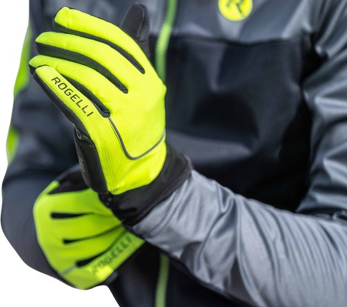 Rogelli-Gants Velo Long De Hiver Essential Fluor-2