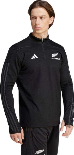 adidas Performance-Haut manches longues molleton chaud All Blacks AEROREADY-2