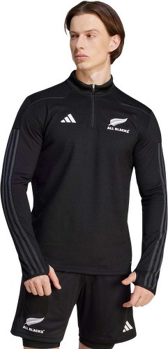 adidas Performance-Haut manches longues molleton chaud All Blacks AEROREADY-1