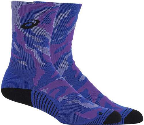 ASICS-Asics Color Camo Run Crew Sock Eggplant Blue Cyber Grape-0